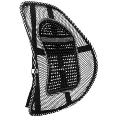 Picture of Lumbar Support Cushion - Ergonomic Right Back Support for Chairs and Seats - Black Color