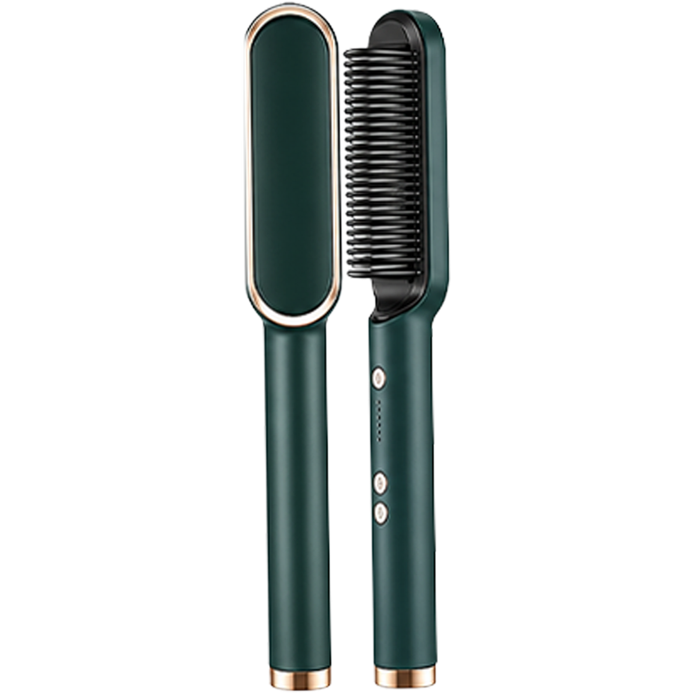 Picture of Professional 2 in 1 Hair Straightener Brush - Electric Hot Comb for Salon-Style Results - FH909