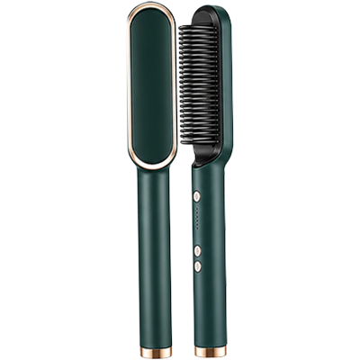 Picture of Professional 2 in 1 Hair Straightener Brush - Electric Hot Comb for Salon-Style Results - FH909