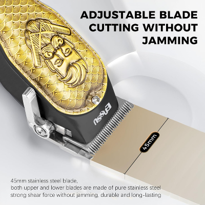 Picture of Professional Hair Clippers For Barbers Cordless Clippers For Hair Cutting With Led Display Usb C Rechargeable Beard Trimmer Barber Clippers Set Haircut Clipper For Men Adults Kids