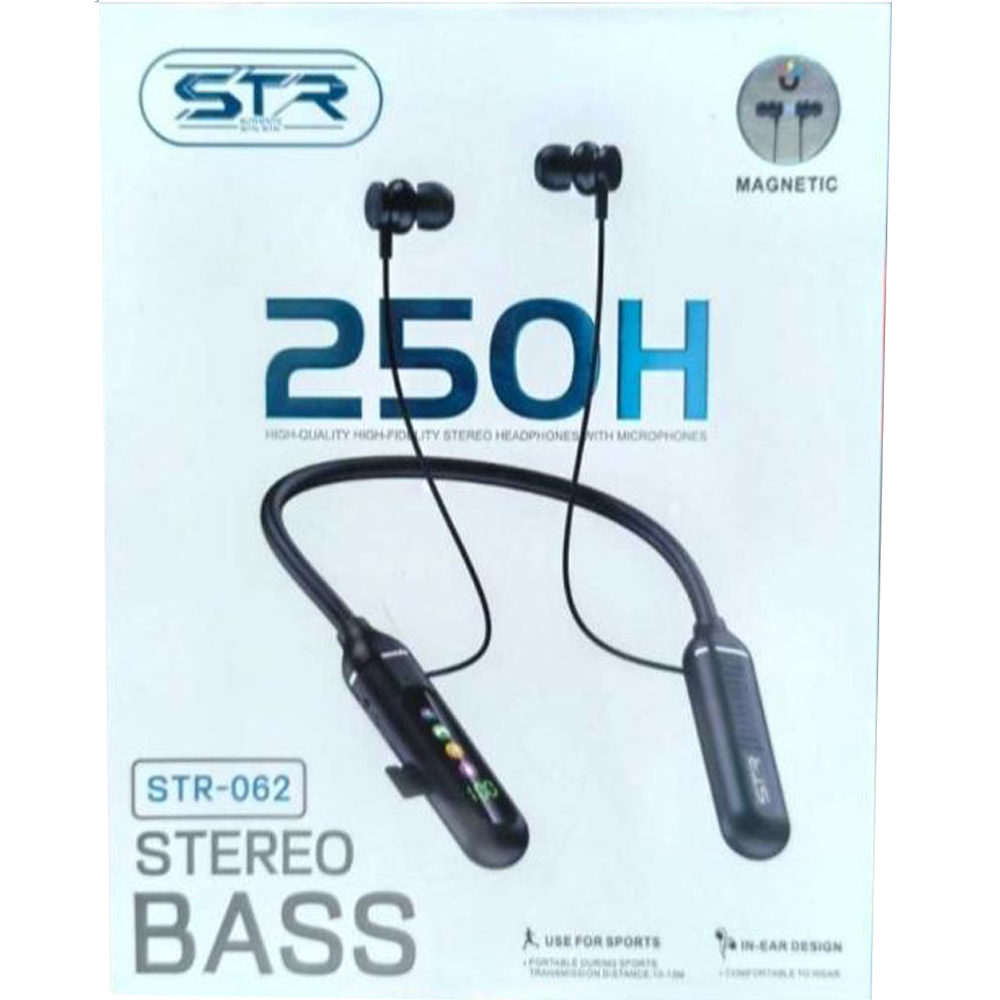Picture of STR-062 Stereo Bass Magnetic Neckband Wireless Headphones
