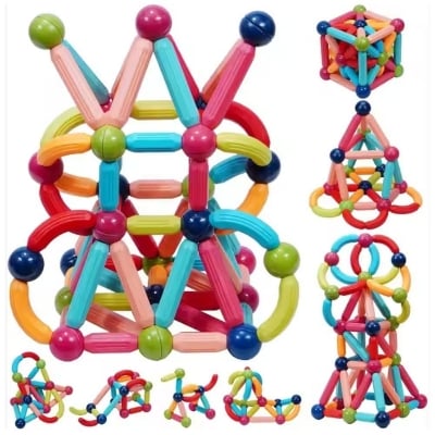 Picture of 3D Building Magnetic Sticks 42 Pcs