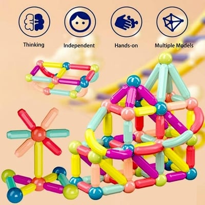 Picture of Magnetic Balls and Rods DIY Toy - WT-047