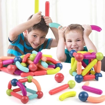 Picture of Magnetic Balls and Rods DIY Toy - WT-047