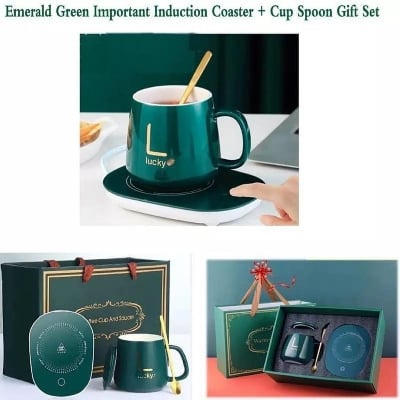Picture of Lucky Ceramic Coffee Cup Warm 55°C Degree Heating With Cover