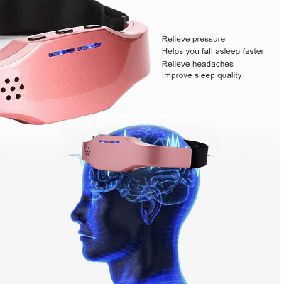 Picture of Electric Headache and Migraine Relief Head Massager Insomnia Therapy Release Stress Sleep Monitor Relax Health Care Sleeping Device
