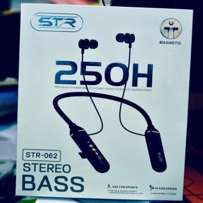Picture of STR-062 Stereo Bass Magnetic Neckband Wireless Headphones