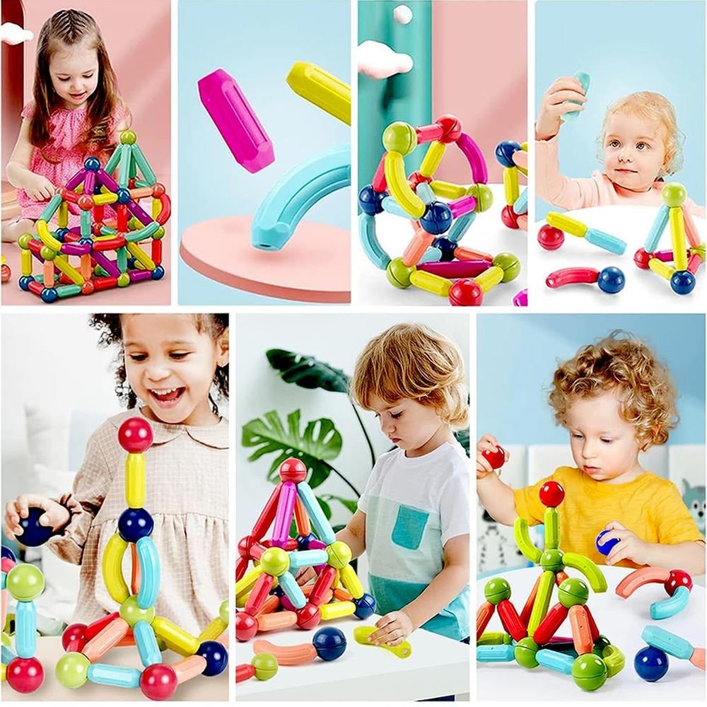 Picture of Magnetic Balls and Rods DIY Toy - WT-047