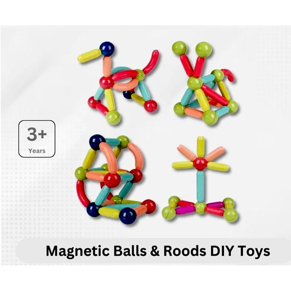 Picture of Magnetic Balls and Rods DIY Toy - WT-047