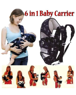 Picture of 6 in 1 Soft Baby Carrier Bag - Navy Blue