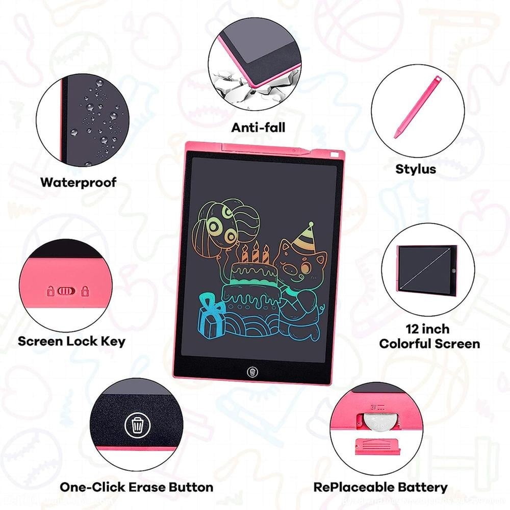 Picture of LCD Writing Tablet Single Color - 12 Inches - Any Color