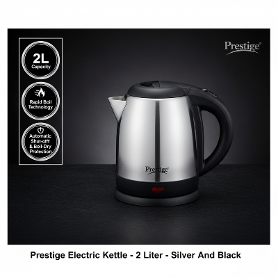 Picture of Prestige Electric Kettle - 2 Liter - Silver And Black