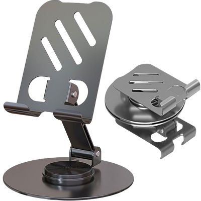 Picture of Foldable Mobile Stand 360° Rotatable Phone Holder Compatible with 4.7-13 inch Phone or Tablet