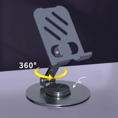 Picture of Foldable Mobile Stand 360° Rotatable Phone Holder Compatible with 4.7-13 inch Phone or Tablet