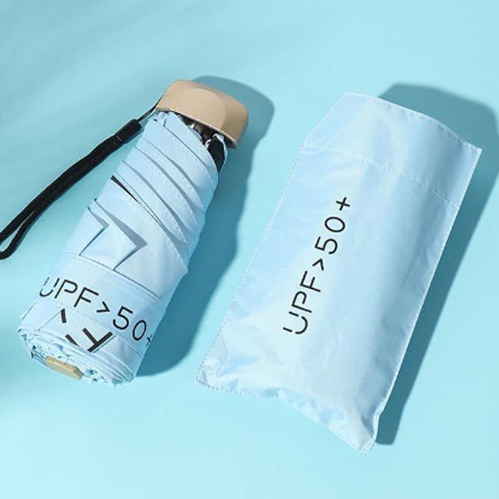 Picture of Highly Vital - Sun Umbrella Weather-resistant Summer UV Protection Pocket Umbrella - Sports Any colour