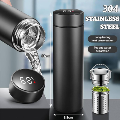 Picture of Temperature Thermos Water Bottle with Temperature Display Vacuum Flask Smart Temperature Water Traveling Bottle 500 ML
