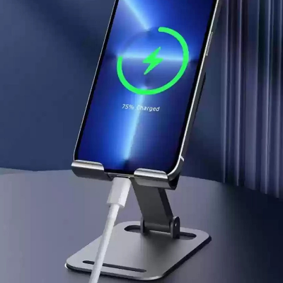 Picture of Metal Mobile Stand for Table Adjustable 720 Degree Rotation Mobile Holder