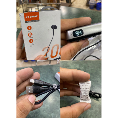 Picture of Recrsi RE-NY060 Wireless Neckband Bluetooth Earphones – 200H Backup, Fast Charging