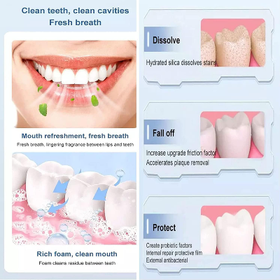 Picture of Probiotic Toothpaste Freshen Breath Maintain Oral Health Whiten Teeth Stain Removing - 120g - Sp-4