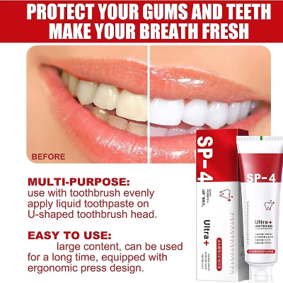 Picture of Probiotic Toothpaste Freshen Breath Maintain Oral Health Whiten Teeth Stain Removing - 120g - Sp-4