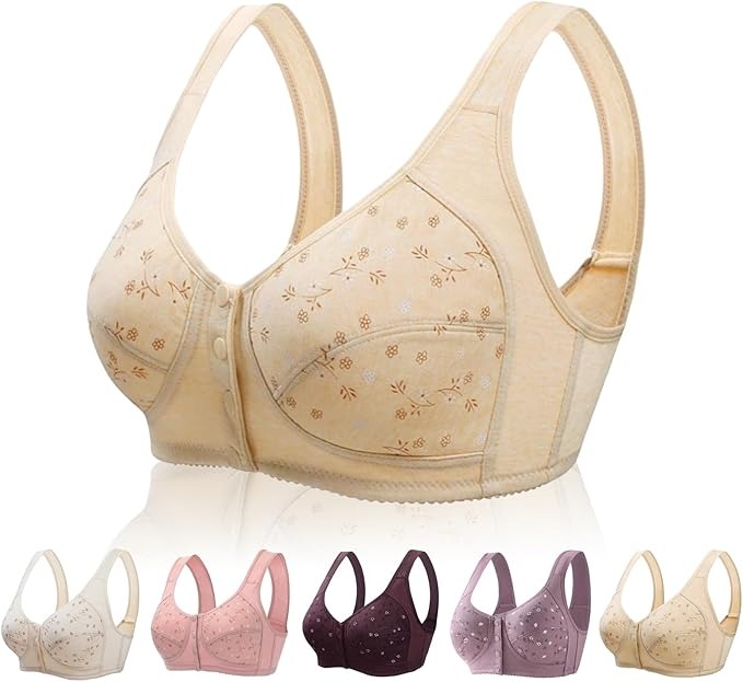 Picture of China Front Button Snap Bra For Women  Multicolor
