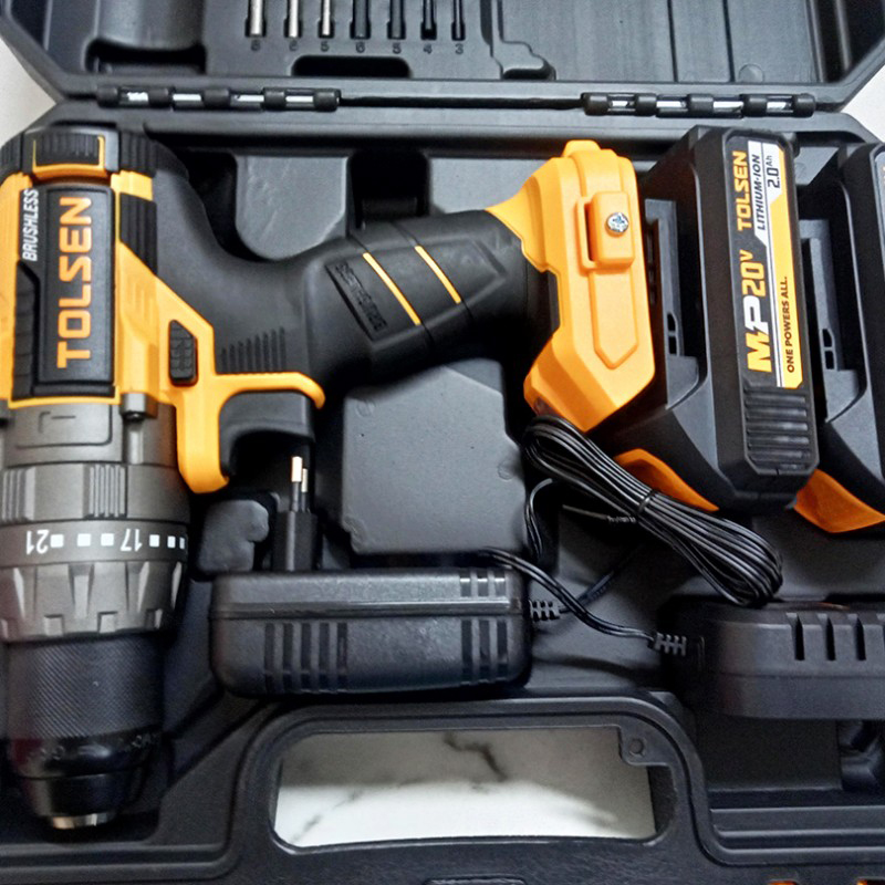 Picture of 20V LI-ION BRUSHLESS CORDLESS DRILL TOLSEN 87254(INDUSTRIAL)