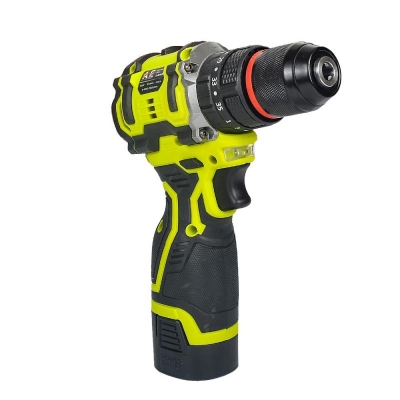 Picture of A E 16.8V Double Battery IMPECT Cordless Drill Brushless Motor Metal Chock Yellow Color AEDRILL