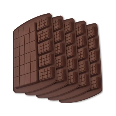 Picture of Bakers Brisk 2 in 1 Silicon Chocolate Mould, Chocolate Decorating Mould (Pack of 1) -Chocolate