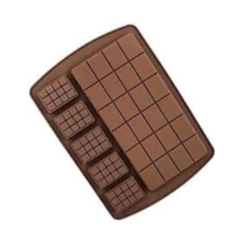 Picture of Bakers Brisk 2 in 1 Silicon Chocolate Mould, Chocolate Decorating Mould (Pack of 1) -Chocolate