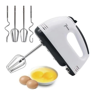 Picture of Electric Egg Bitter & Mixer in White Is Versatile and Efficient Electric Bitter Effortless and Convenient -White