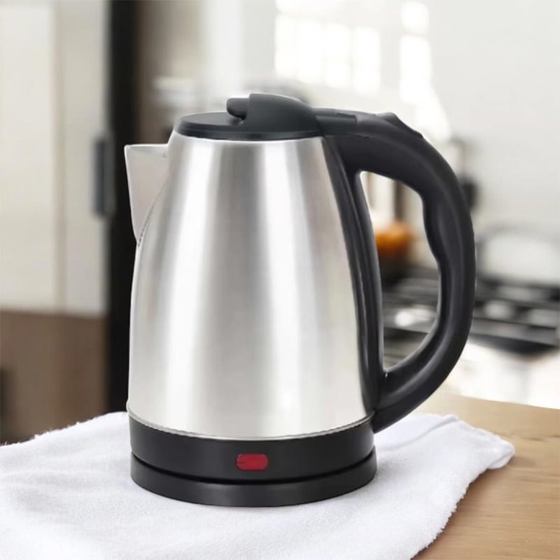 Picture of Portable Stainless Steel Hot Water Kettle, 2L, 1500W – Smart Electric Design with Boil Dry Protection, Keep Warm Function, and Temperature Control – A Sleek Modern Kettle in Silver for Efficient Heating - Silver