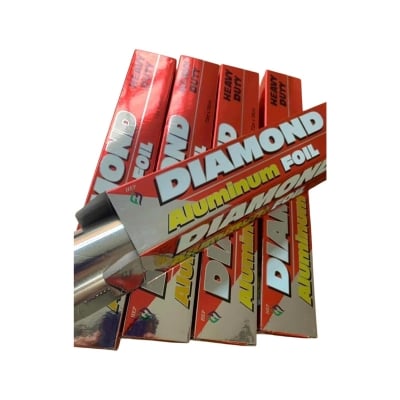 Picture of Diamond Aluminium Foil Paper – 37.5 Sq Ft -Silver