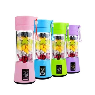Picture of Portable Fruit Juicer – Mini USB Rechargeable Blender for Travel & Home Mini USB Rechargeable Portable Electric Fruit Juicer -Multicolor