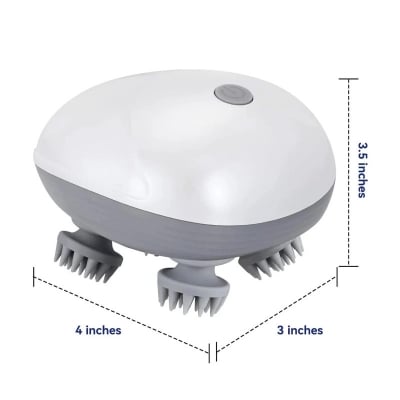 Picture of Smart Scalp Massager With Red Light Therapy -White