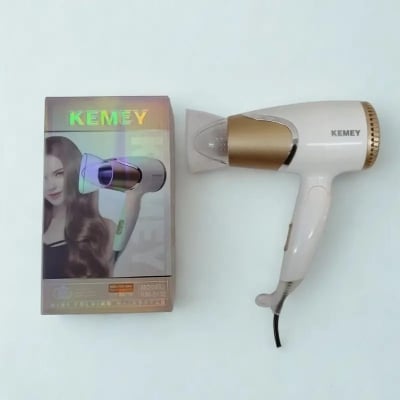 Picture of kemey km 3365 Foldable Hair Dryer -White