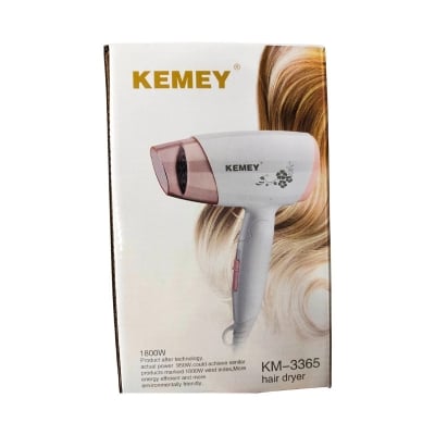 Picture of kemey km 3365 Foldable Hair Dryer -White