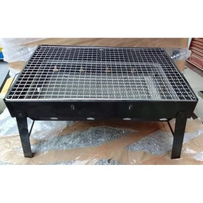 Picture of Portable Charcoal BBQ Grill – Rectangular (Black) -Black
