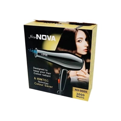 Picture of Nova Professional Hair Dryer 3000 Watt With Temperature Nv-9008 -Black