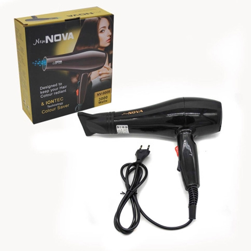 Picture of Nova Professional Hair Dryer 3000 Watt With Temperature Nv-9008 -Black