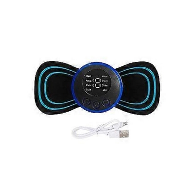 Picture of Whole Body Massager 8 Modes Portable Mini Massager Cervical Massage Soothing Pain, Body Massager Patch for Whole Body Neck Back Waist Arms Legs Aches (With Remote control) -Black