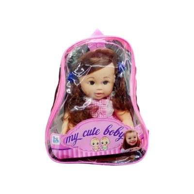 Picture of Kid's My Cute Baby Girl Doll Purple - Music And Talking Doll -Multicolor