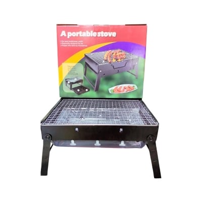 Picture of Portable Charcoal BBQ Grill – Foldable Outdoor Barbecue Stove