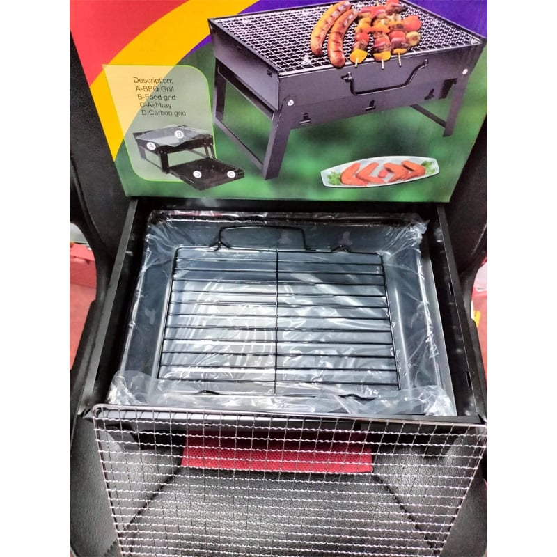 Picture of Portable Charcoal BBQ Grill – Foldable Outdoor Barbecue Stove