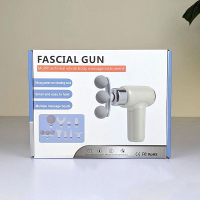 Picture of Handheld Electric Massage Gun with Multiple Heads -White