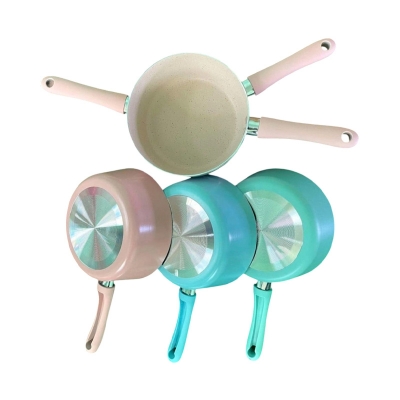 Picture of Non-Stick Frying Frying Pan 16Cm Marble Stone Coating And Silicone Handle-Electric Oven -Multicolor