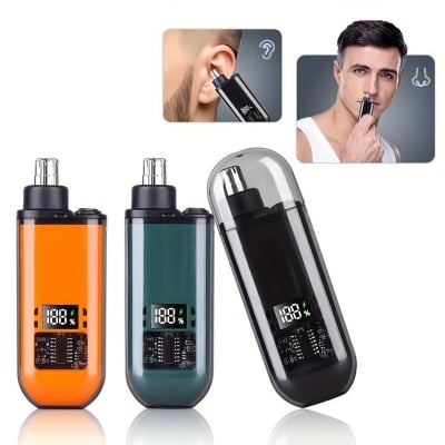 Picture of Digital Electric Nose & Ear Hair Trimmer (USB Rechargeable) -Multicolor
