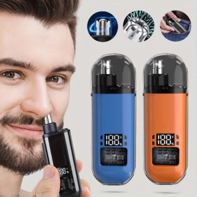 Picture of Digital Electric Nose & Ear Hair Trimmer (USB Rechargeable) -Multicolor