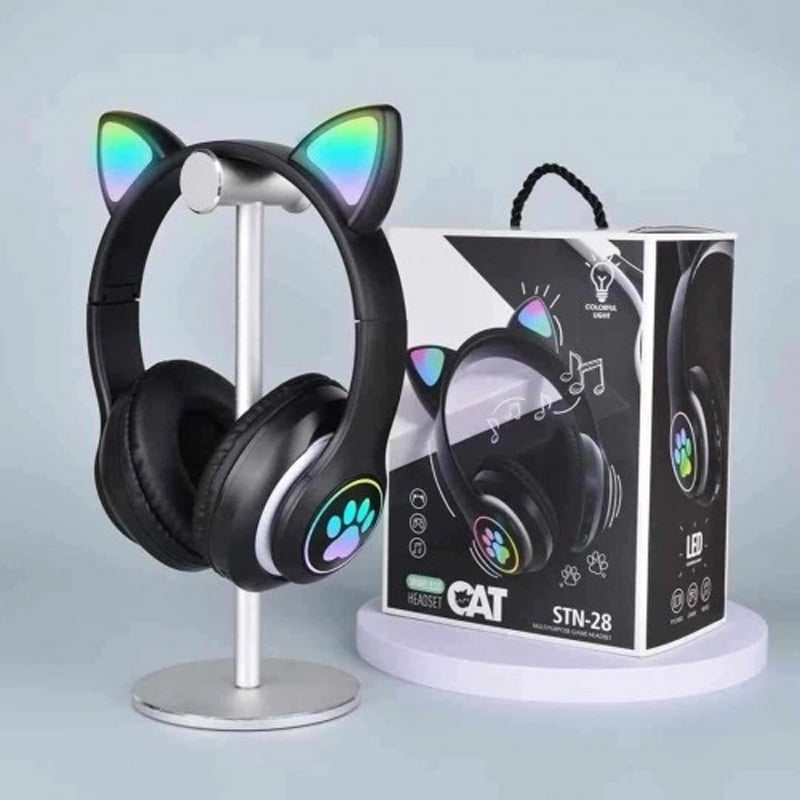 Picture of LED Cat Ear Wireless Headset (JST-28) -Black
