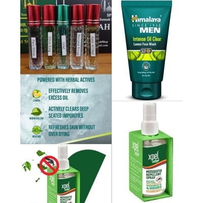 Picture of Perfume base attar (Free Himalaya Men Power Bright Licorice FaceWash 100ml & Xpel Mosquito Repellent Spray 30ml)