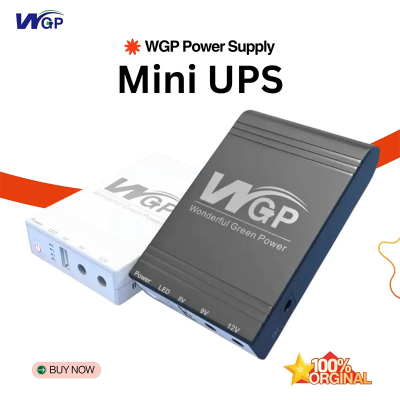 Picture of WGP Mini UPS 5V/9V/12V With Y Cable – 10400mAh - Black